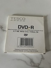 3 x Tesco DVD-R Blank Discs, 4.7GB, Write Once, 8x