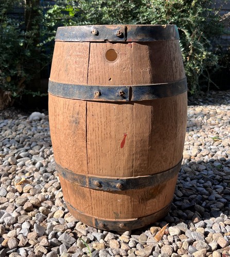 Rustic wooden barrel 38cm - rustic,