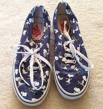 Vans x Peanuts women's blue sneakers - UK 4 - Snoopy trainers lace up flat
