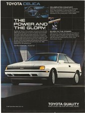 Vintage Print Ad Toyota Celica