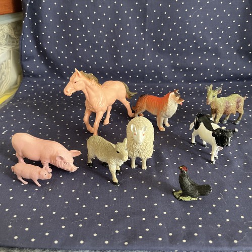 Bundle plastic farm animals - bundle,
