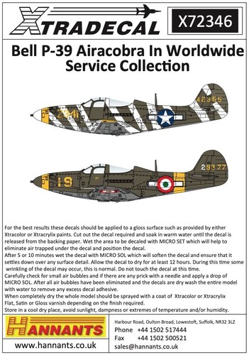 Xtradecal bell p 39 - xtradecal, 1/72