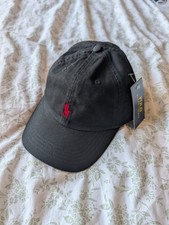 Black Ralph Lauren Cap New with Tags Adults Adjustable One Size