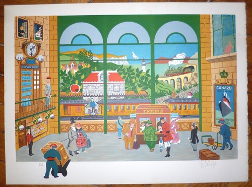Deliège lithograph signed - deliège,