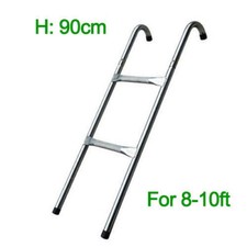 8 10 FT TRAMPOLINE REPLACEMENT 2 3 STEPS LADDER OUTDOOR SPORT galvanised steel