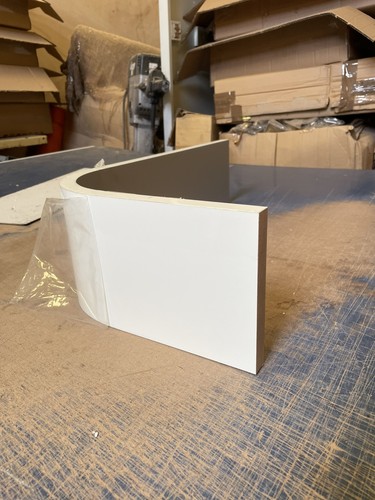 Ivory gloss external - ivory, curved