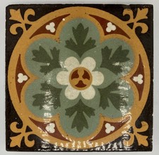 4.25" x 4.25' x 5/8" Encaustic