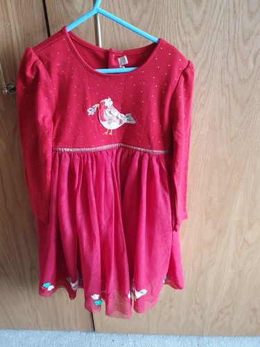 Girls jojo maman - red, dress