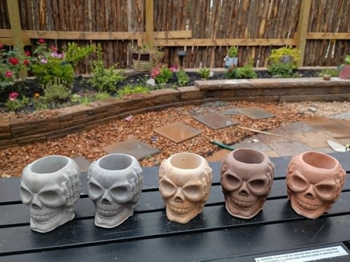 Handmade concrete planter pot
