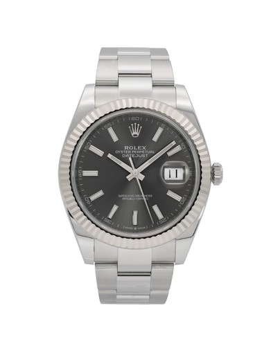 Rolex datejust rhodium - rolex, 41