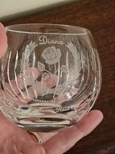 Stuart Crystal Commemorative Votive Candle Holder Diana Princess Wales