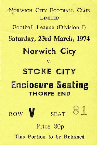 Ticket norwich city stoke - ticket:,