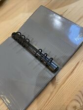 FILOFAX BUCKINGHAM-VERY RARE VINTAGE~2VR 7/8~GREY RIBBED VINYL-COLLECTORS ITEM
