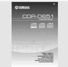 Yamaha cdr d651 audio - cdr-d651,