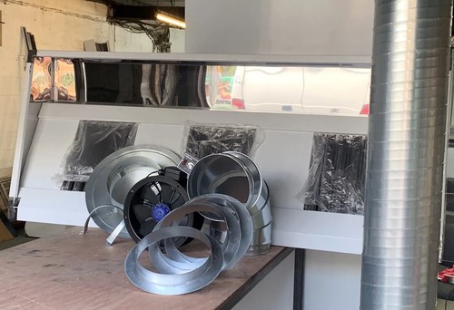 Commercial kitchen hood - kitchen, hood/canopy