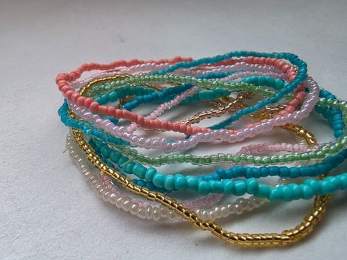 Multicolor seed bead - multicolor,