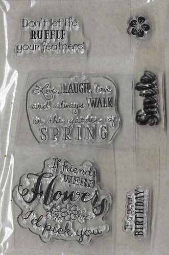 Sentiment clear stamps - clear, for