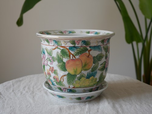 Oriental hand painted fruit - oriental,