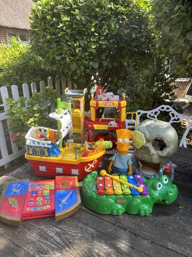 Selection old toys battery - of,