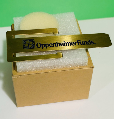 Vintage oppenheimerfunds brass - vintage,
