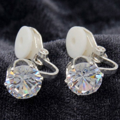 Clip earrings round - on,