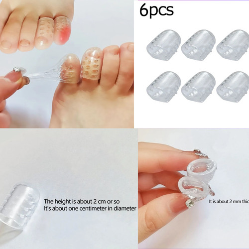 6pc pain relief toe sleeve - 6pc,