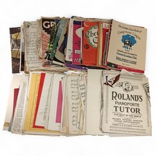 Job Lot 30+ Vintage/Antique Piano/Guitar Sheet Music Mixed Songs - Pre-Loved