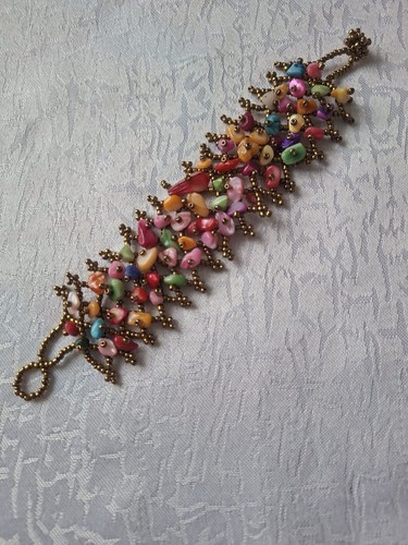 Handmade beaded statement - beaded,