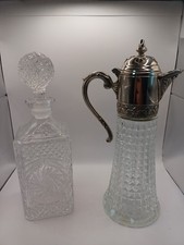 Vintage Cut Glass Claret Jug &