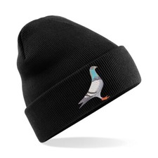 ? Fly into style with this unique Racing Pigeon Embroidered  Beanie Hat! ?