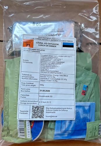 Estonian armed forces ration