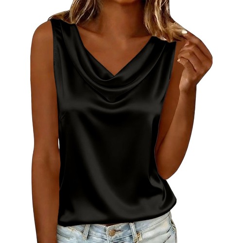 Women summer sleeveless satin - summer,