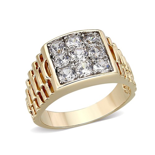 Mens gold ring signet pinky