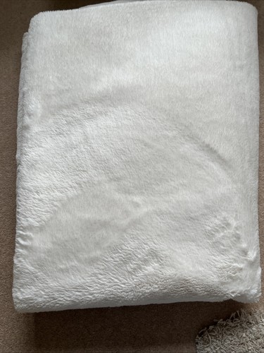 Dunelm cream furry - cream,