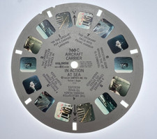 Vintage View-Master slide Reel 760c Aircraft Carrier In Action  Ref E0369/17
