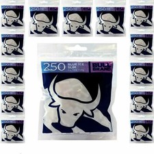6000 x BULL Brand Filter Tips SLIM Bags BLUE ICE Fresh BERRY Smoking UK FREE P&P