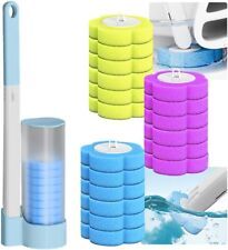 Disposable Toilet Cleaning System Toilet Wand Cleaner Brush with 6x Refill Heads