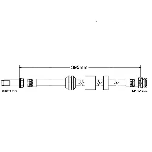 Front brake flexi hose - front,