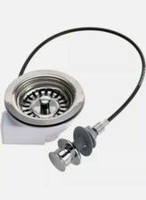 Kitchen Sink 3.5” Cable Pop Up Basket Waste Chrome Strainer 44mm ASTRACAST * NEW