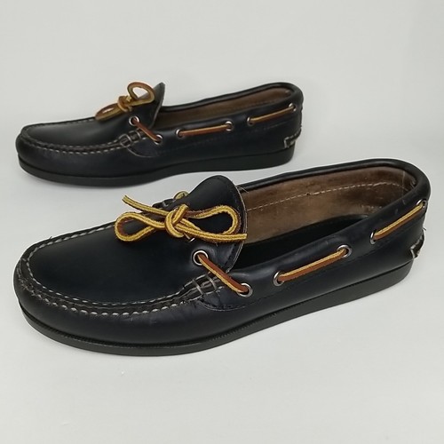 Quoddy canoe leather boat shoe - canoe,
