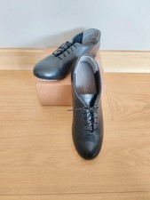 Capezio black PU oxford tap