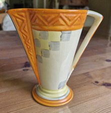 Rare Myott Son & Co Art Deco Hand Painted Jug c1930's Antique