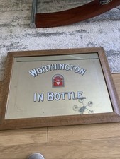 Worthington pub Advertising Mirror 1970s Pale Ale