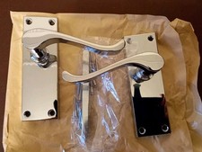 1 pair Polished Chrome Door