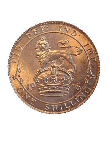 1916 george silver shilling - 1916,