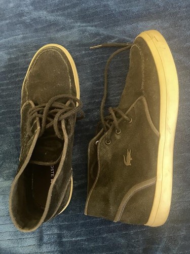 Men lacoste boots black - black, suede