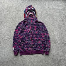 Bape Purple Shark Zip Up