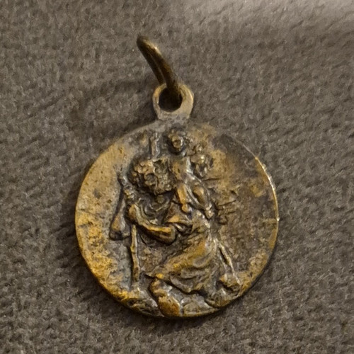Christopher medal pendant - st,