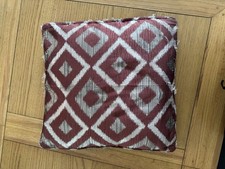 Next Abstract Cushion 50x50cm In Red. Same Print Both Sides With Fillings