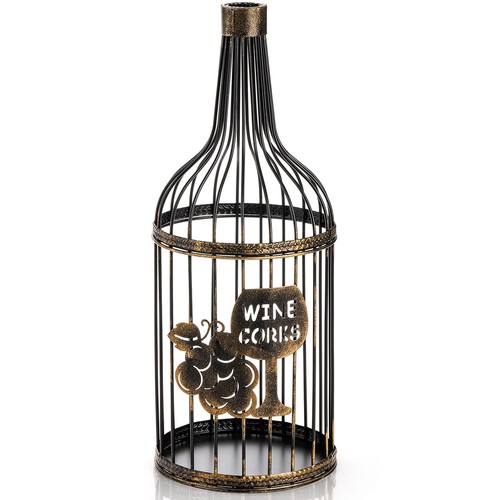 Metal wine cork holder - wine,